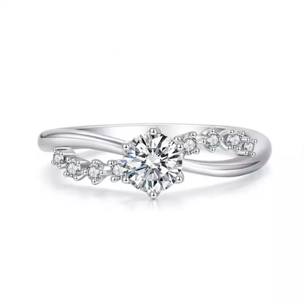 925 Sterling Silver Zircon Ring, image 3