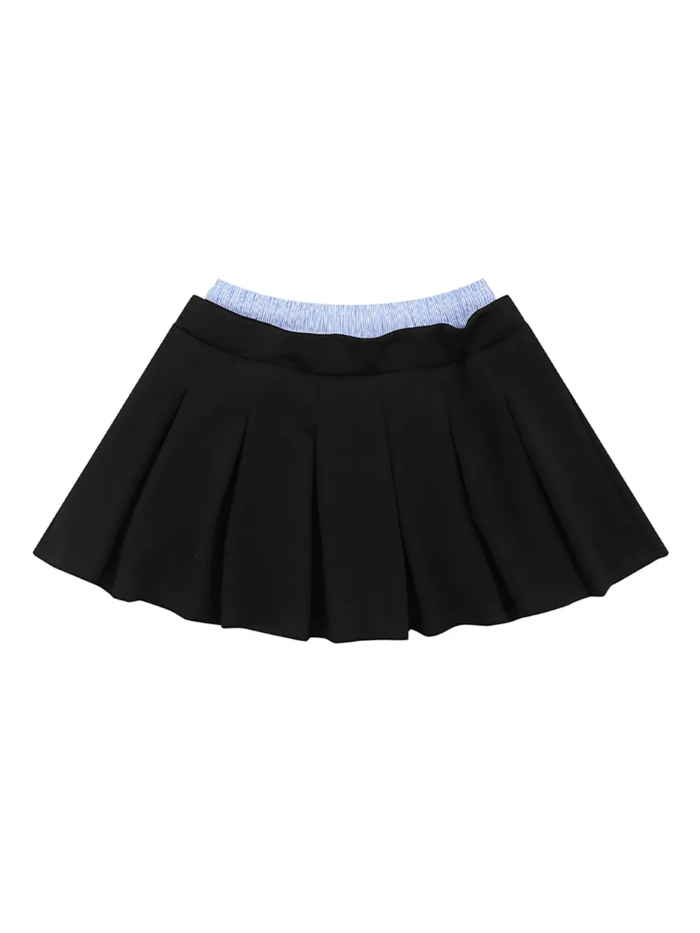 Drawstring Pleated Mini Skirt, image 7