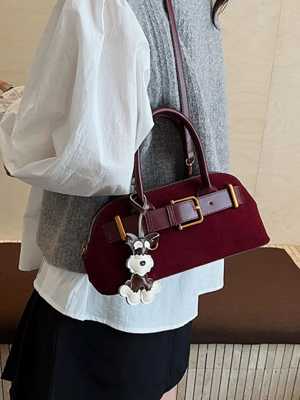 Buckle Decor Crossbody Bag, image 7