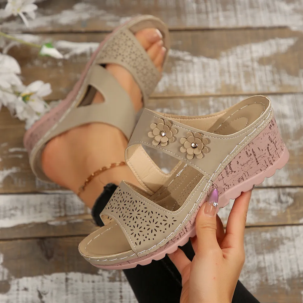 Open Toe Wedge Sandals, image 7
