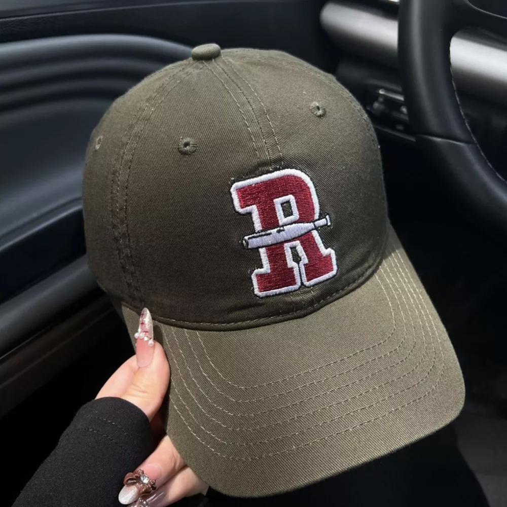 Letter Embroidered Classic Baseball Cap, image 4