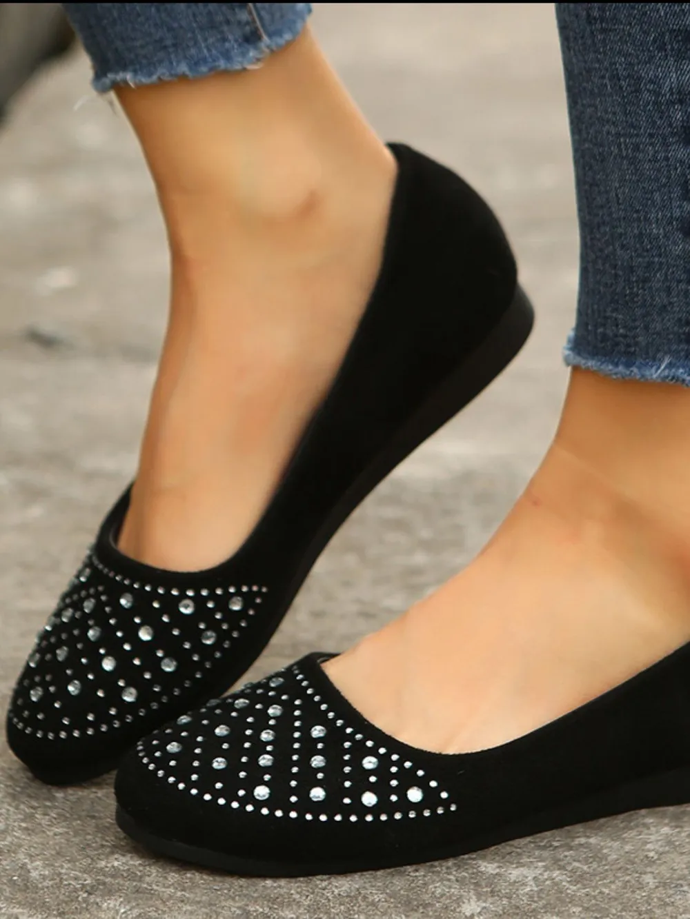 Rhinestone Flat Slip-Ons, image 6