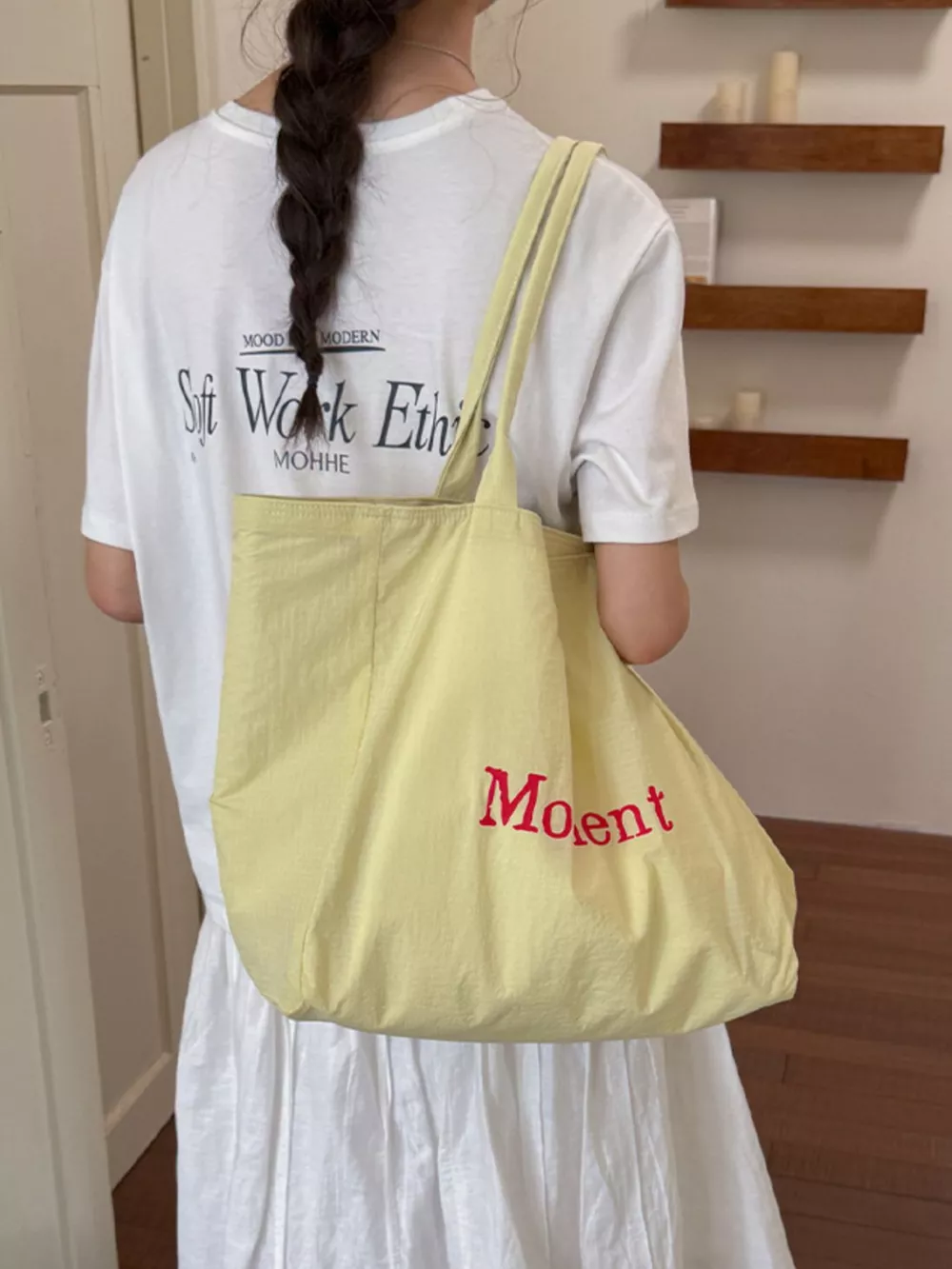 Letter Canvas Tote Bag, image 11