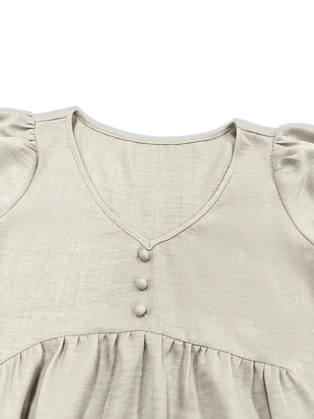 Puff Sleeve Babydoll Mini Dress, image 6