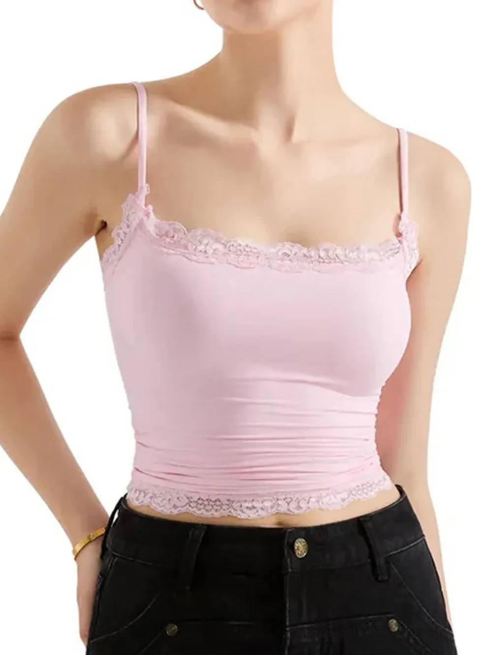 Lace Trim Cami Top, image 7