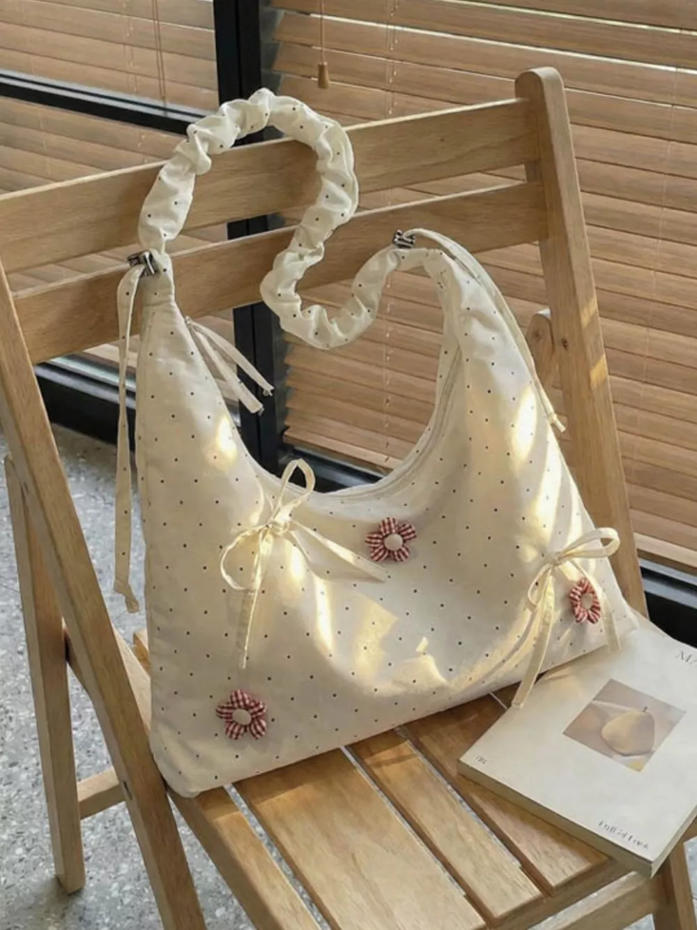 Floral Embellished Shoulder Bag, image 8
