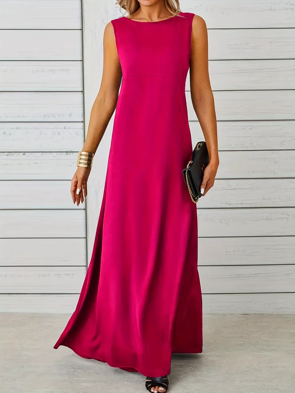 Sleeveless Flowy Maxi Dress, image 20