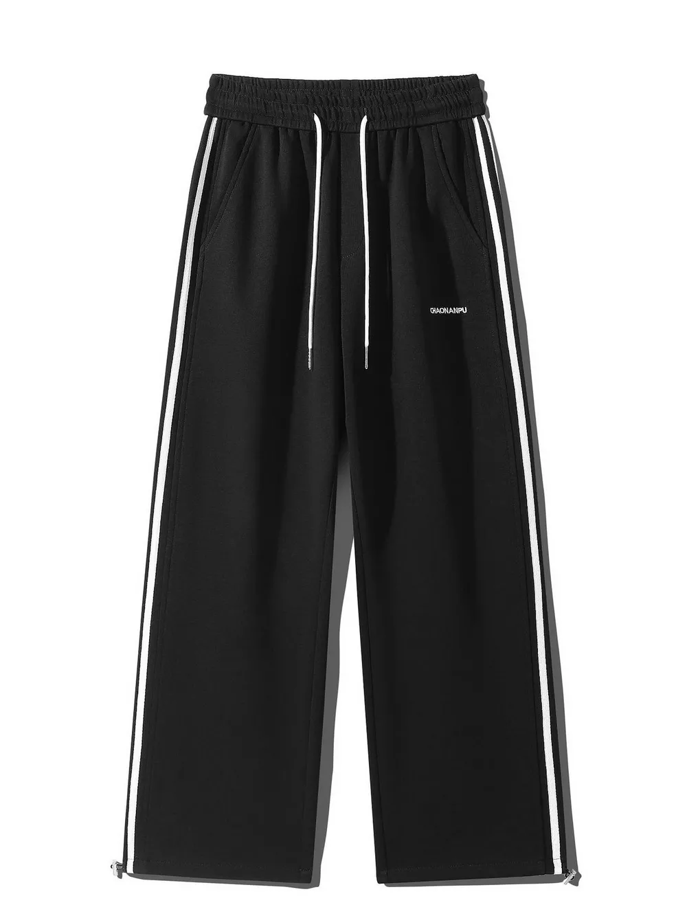 Men's Plus Size Casual Striped Wide Leg Sweatpants, image 10