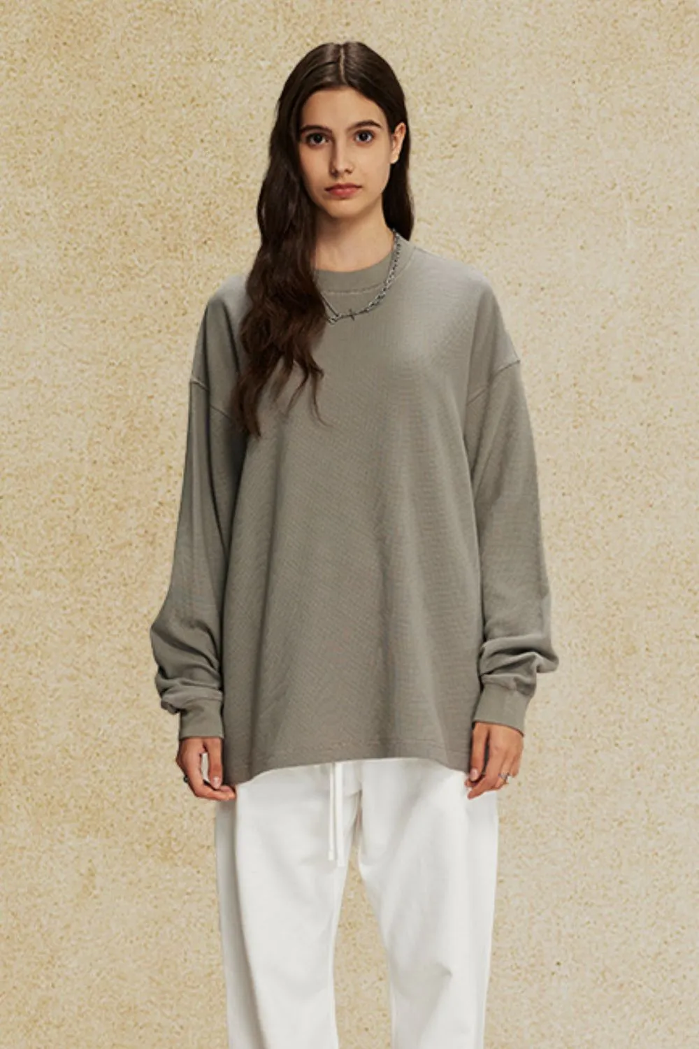 Men's Round Neck Long Sleeve T-Shirt, image 10