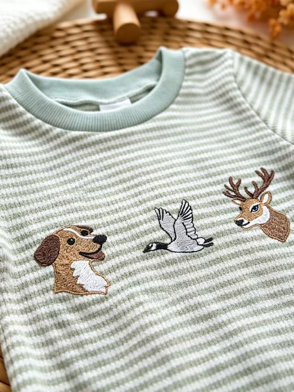 Children's Animal Striped Long Sleeve Jumpsuit, image 2
