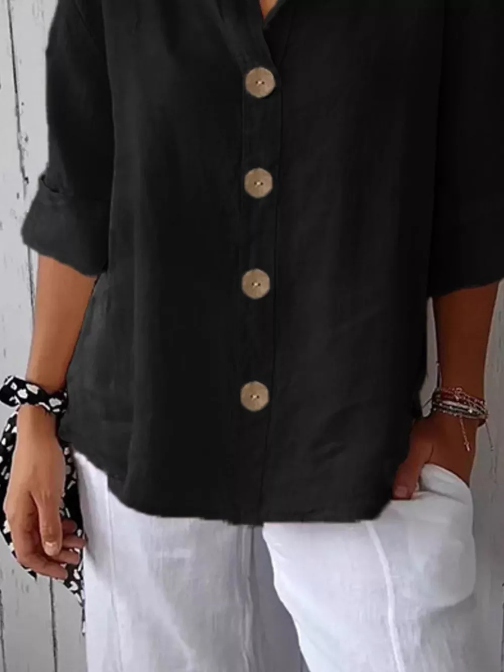Casual Loose Button-Down Shirt, image 12