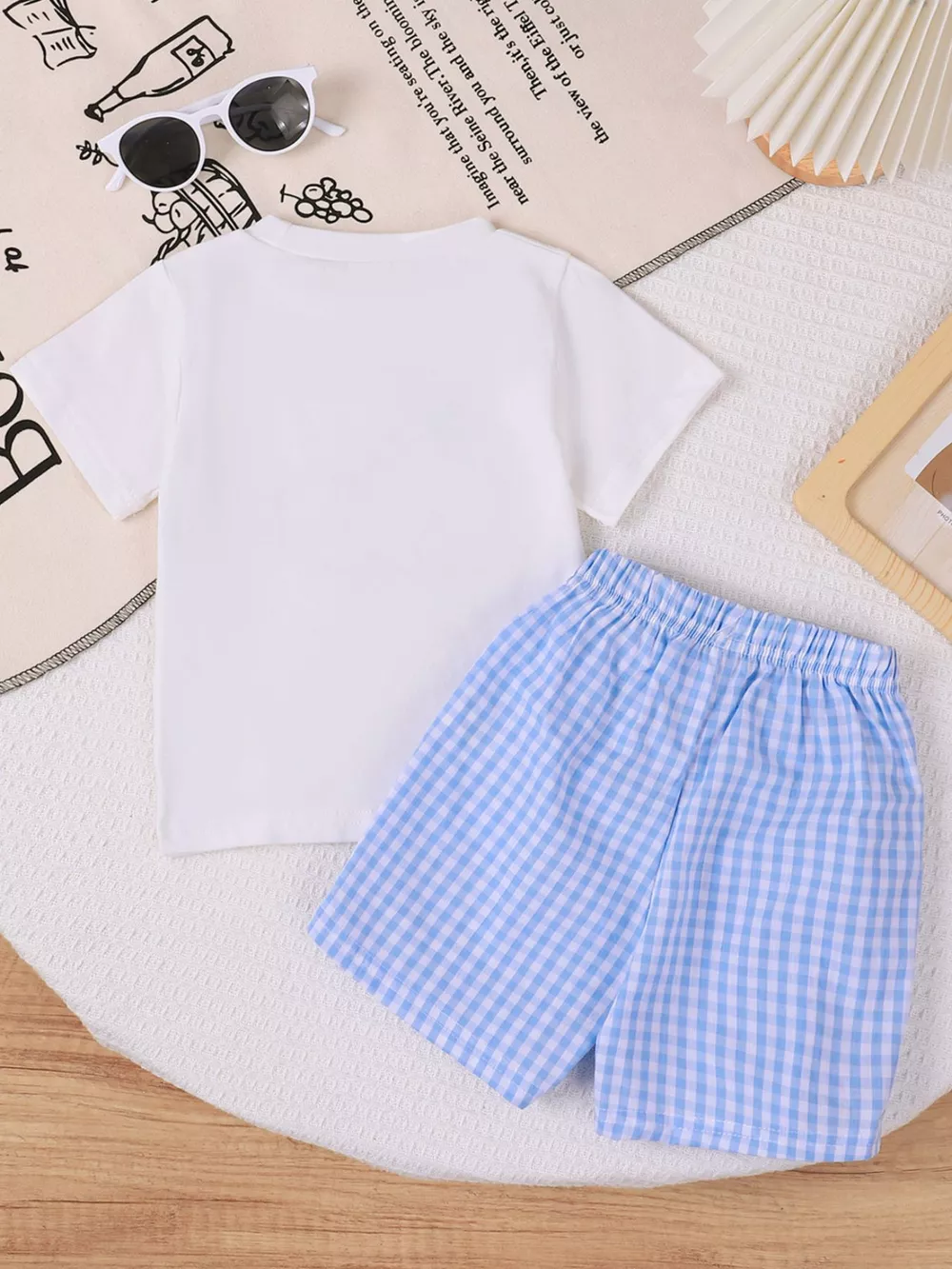 Children's Shark Round Neck Tee & Pants Set, image 3