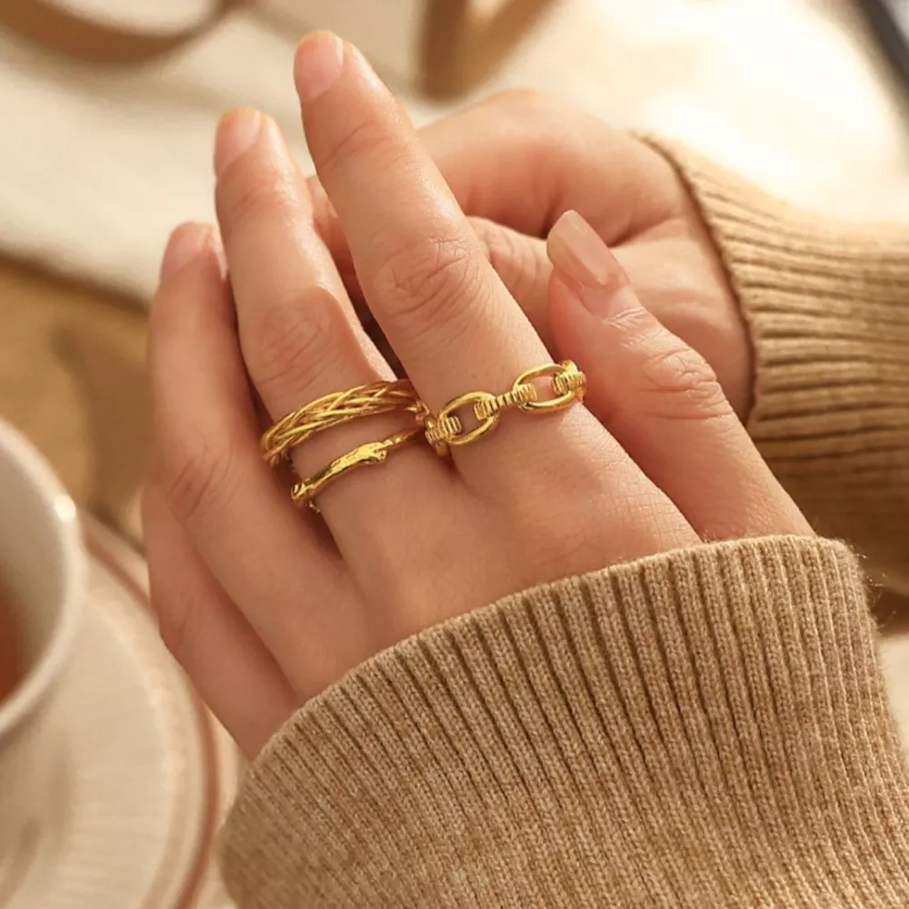18K Gold-Plated Open Ring, image 2