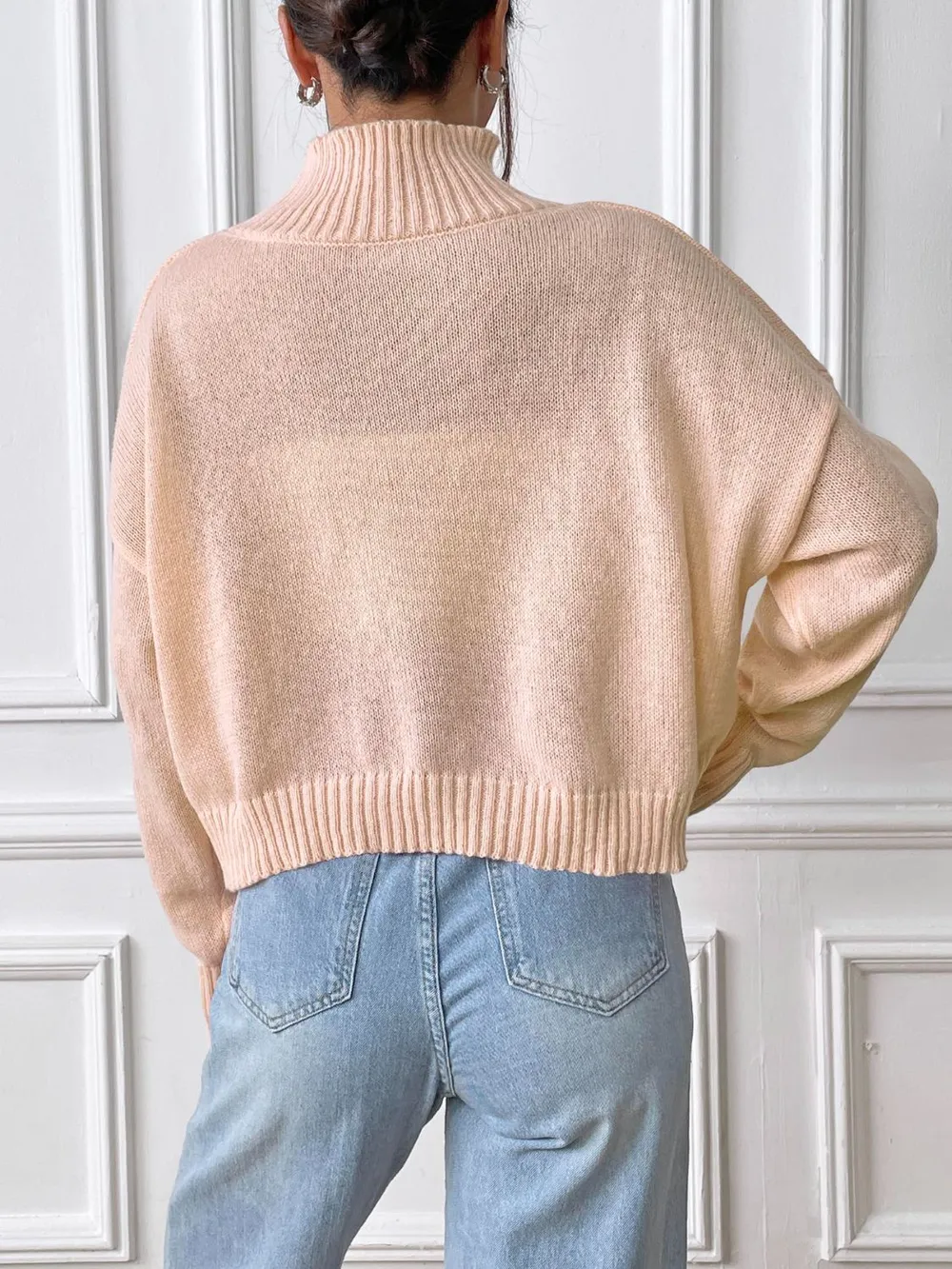 Heart Turtleneck Long Sleeve Sweater, image 5
