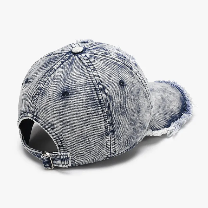 Distressed Cotton Adjustable Baseball Cap, image 4