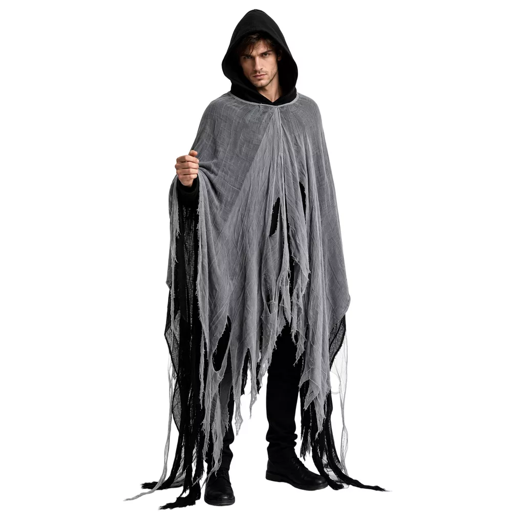 Halloween Distressed Hooded Cloak, image 3
