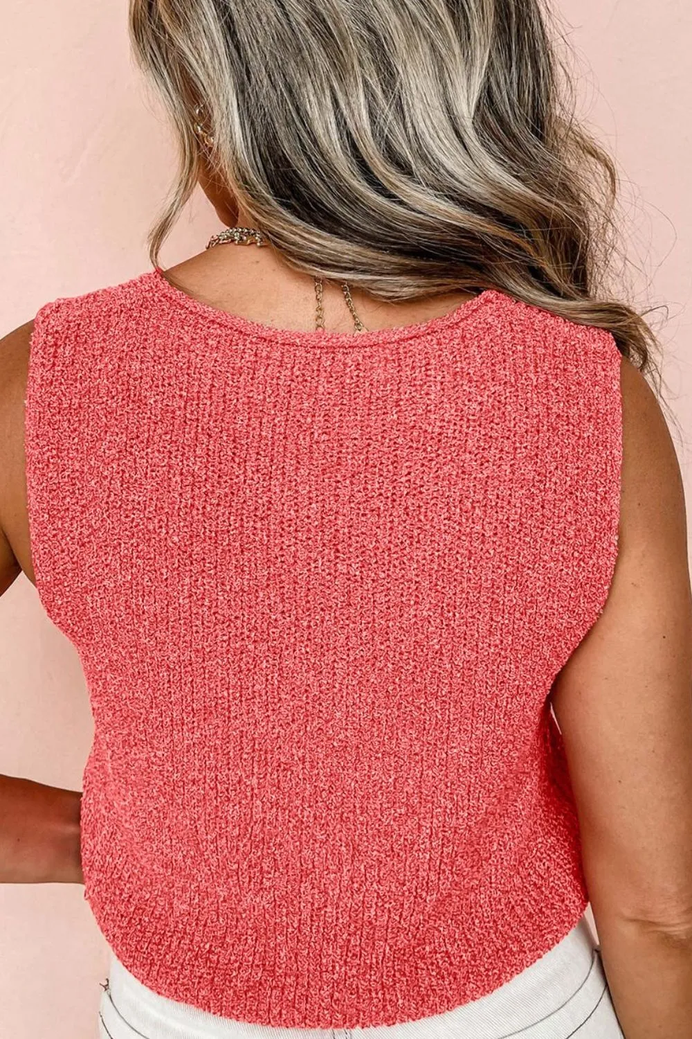 Double Tie V Neck Sweater Vest, image 14