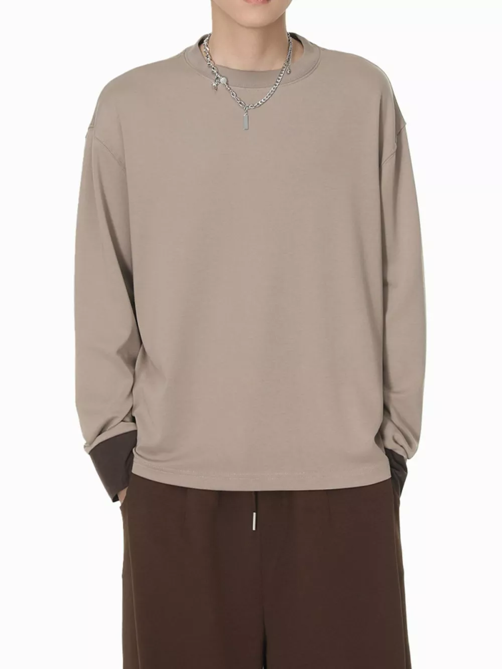 Men's Oversized Long Sleeve T-Shirt, image 2