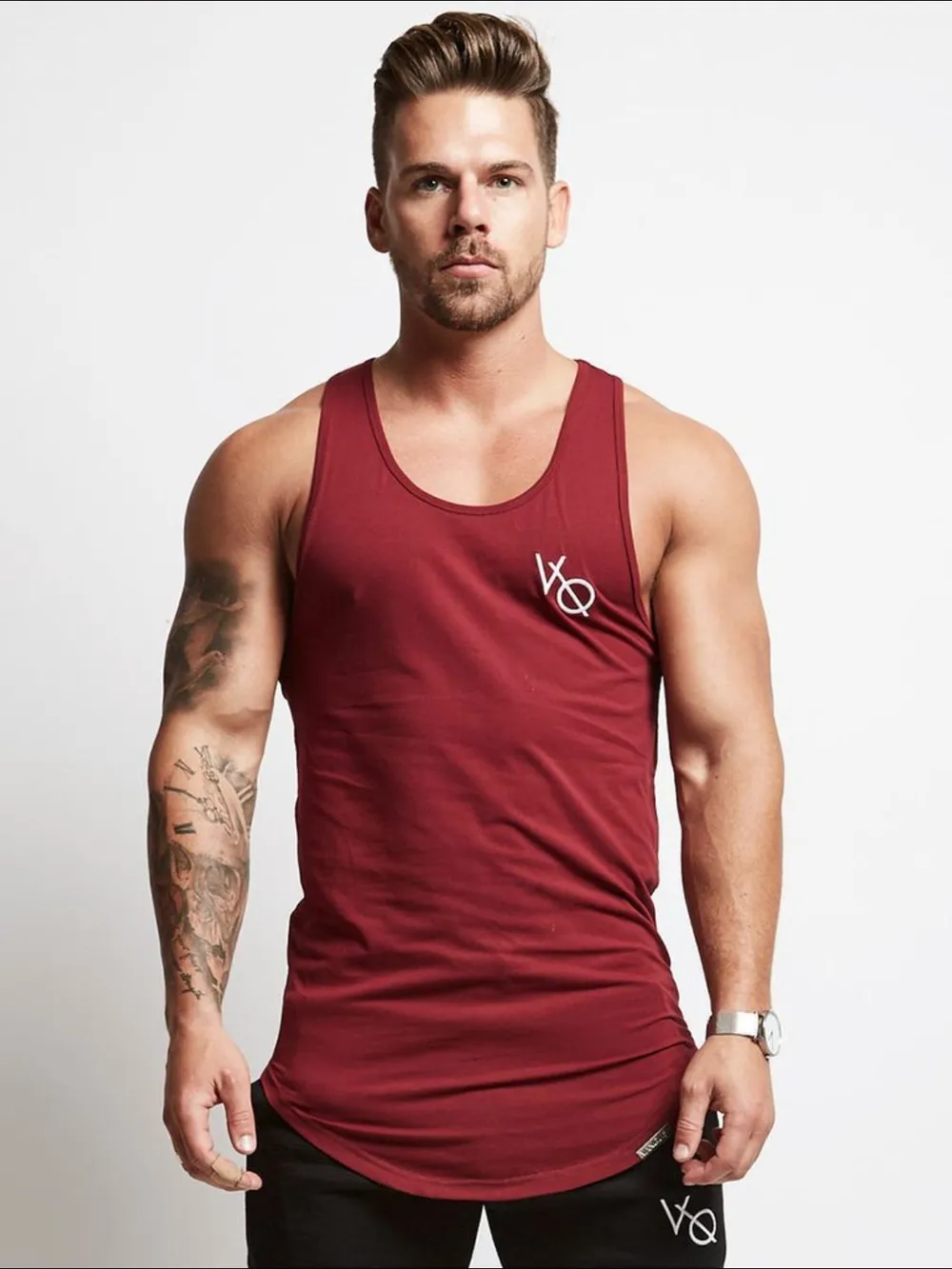 Men's Round Neck Racerback Tank, image 7