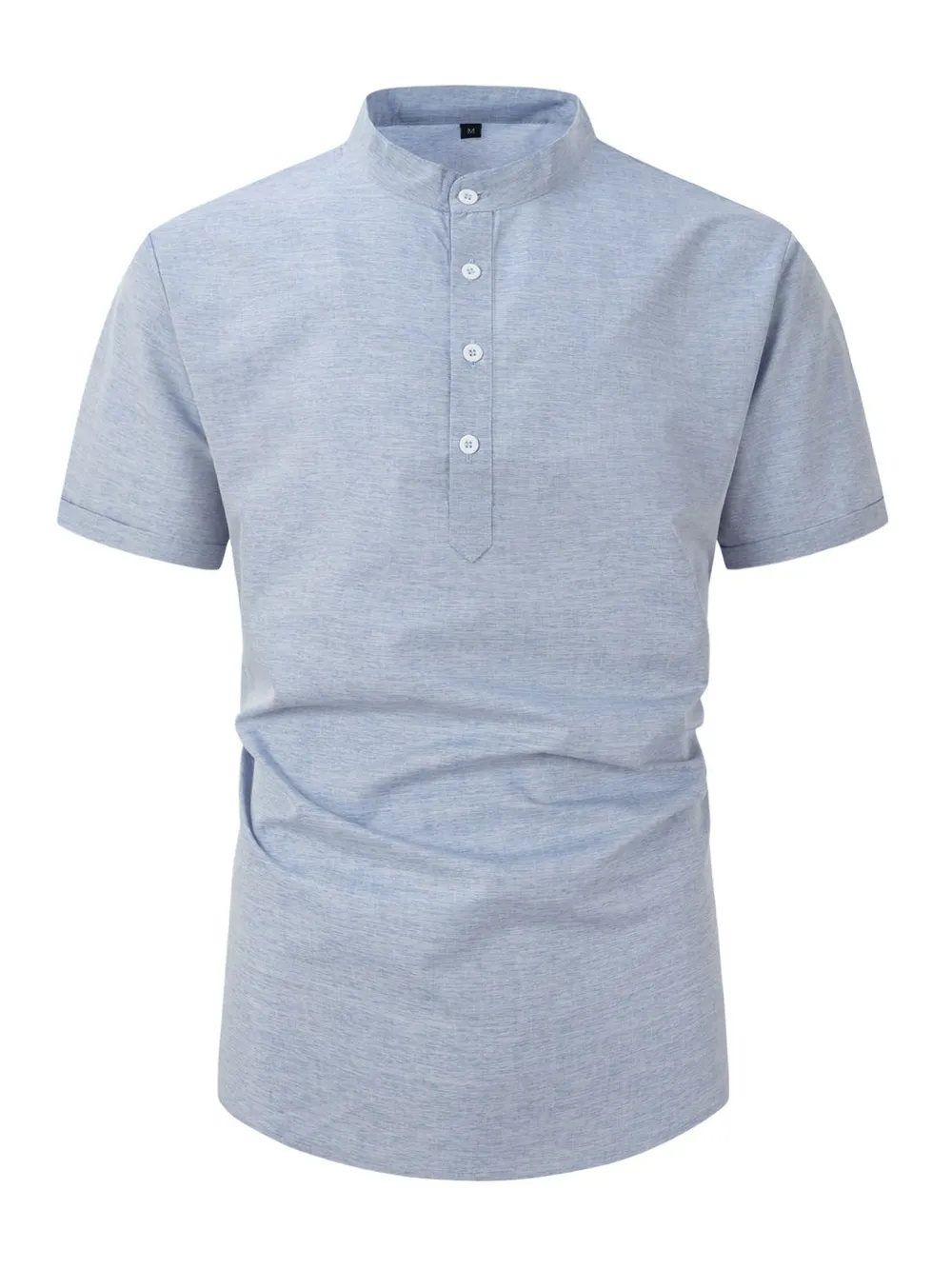 Men's Full Size Button Detail Short Sleeve Polo Plus Size, image 7