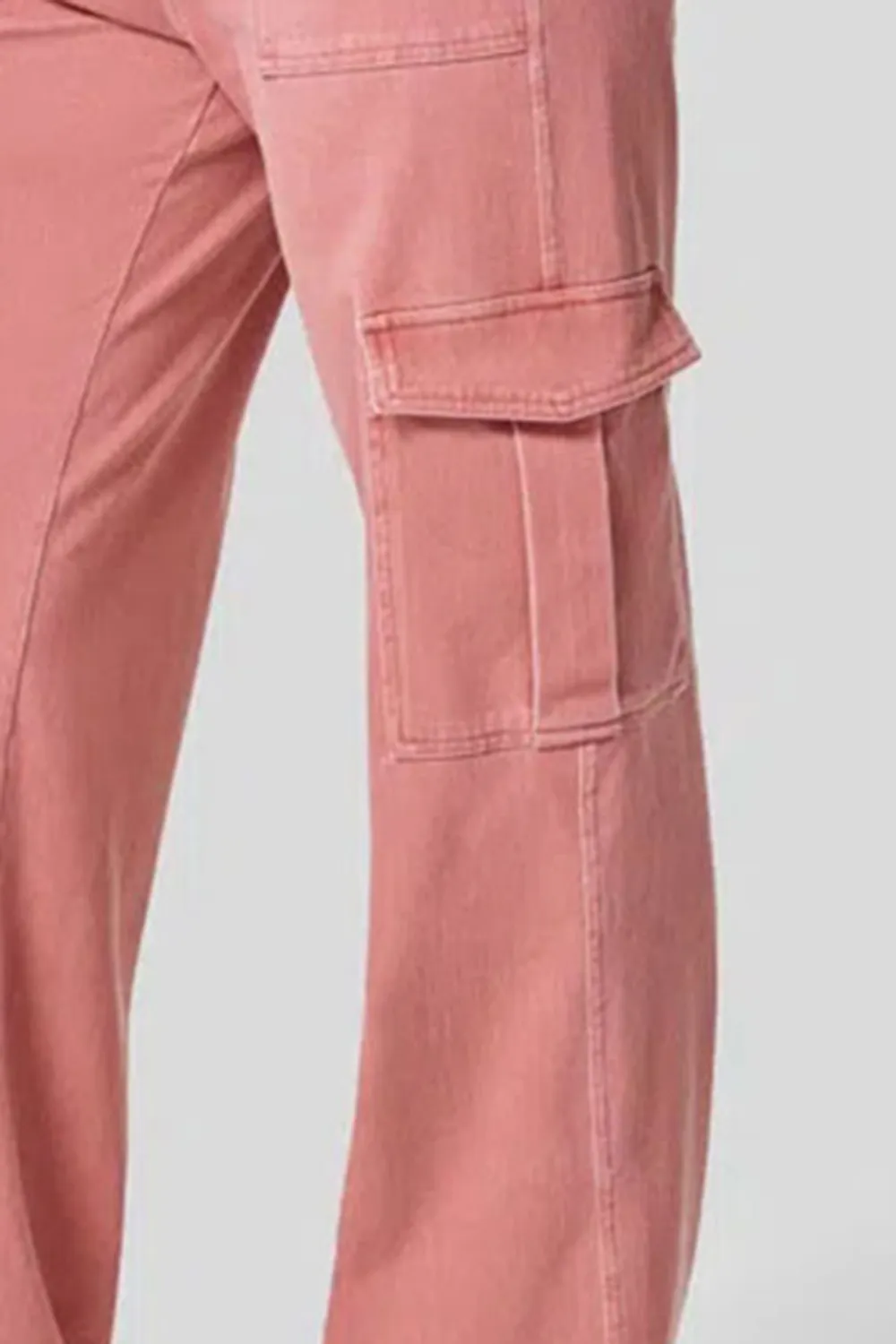 High Waist Straight Leg Cargo Jeans, image 17