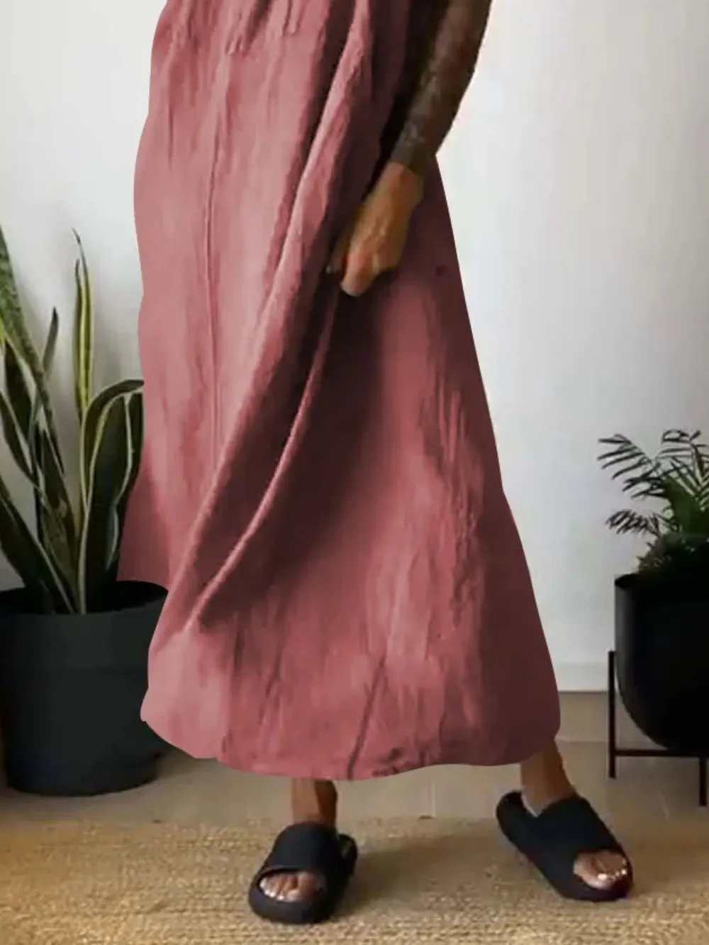 Full Size Ruched Cami Maxi Dress with Pockets Plus Size, image 21
