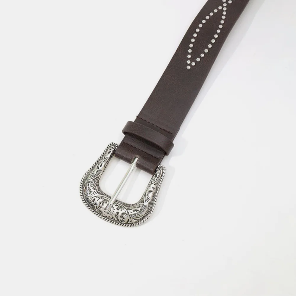 PU Leather Rhinestone Belt, image 13