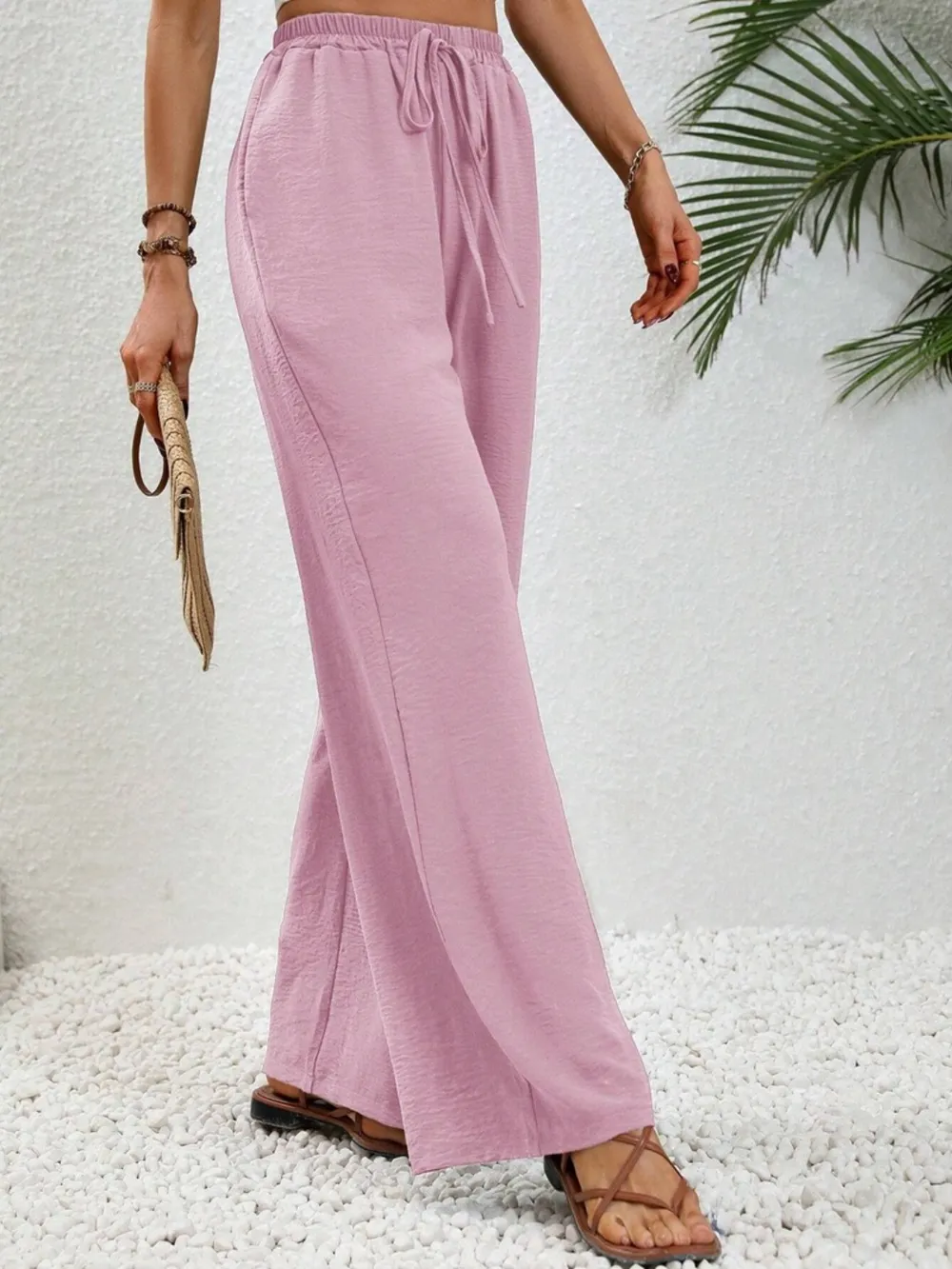 Wide Leg Drawstring Pants, image 14