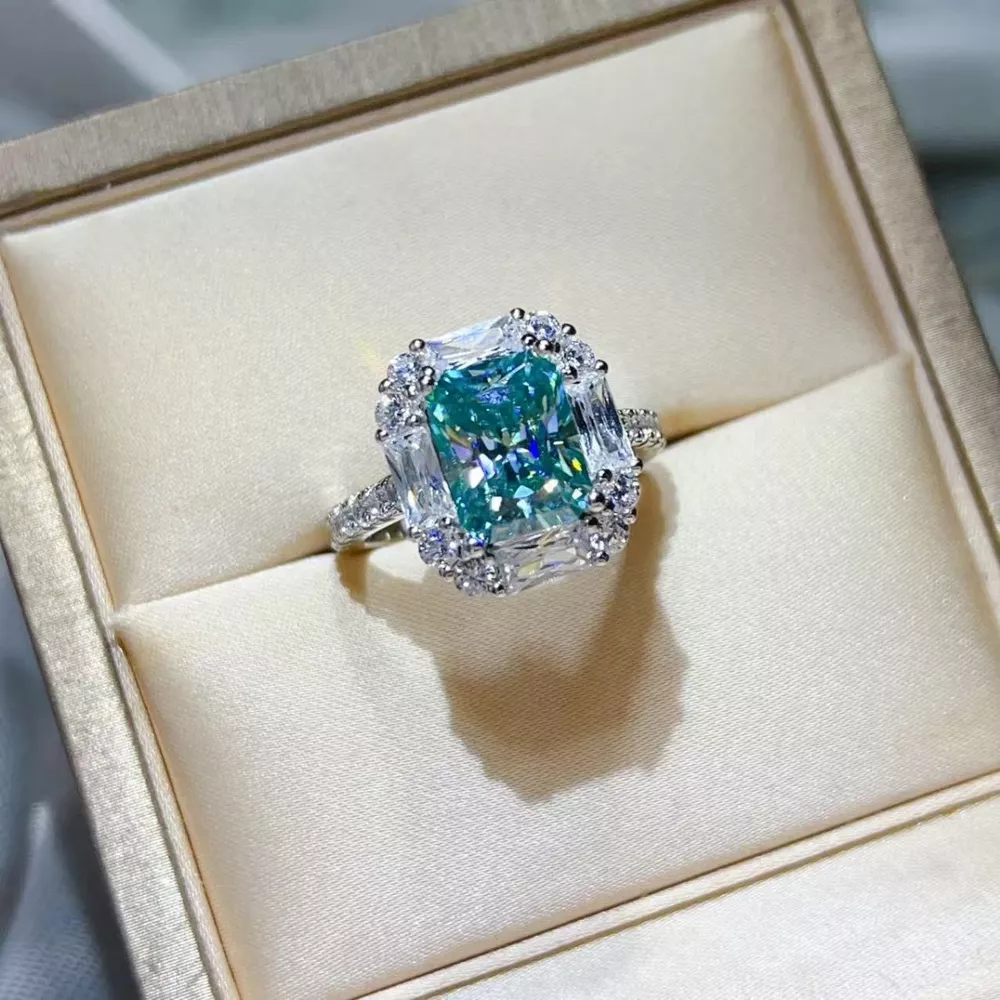 3 Carat Moissanite 925 Sterling Silver Ring, image 2