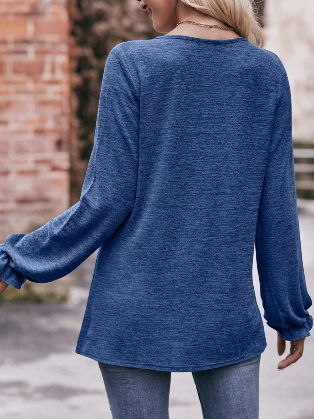 Ruffle Cuff Long Sleeve T-Shirt, image 13