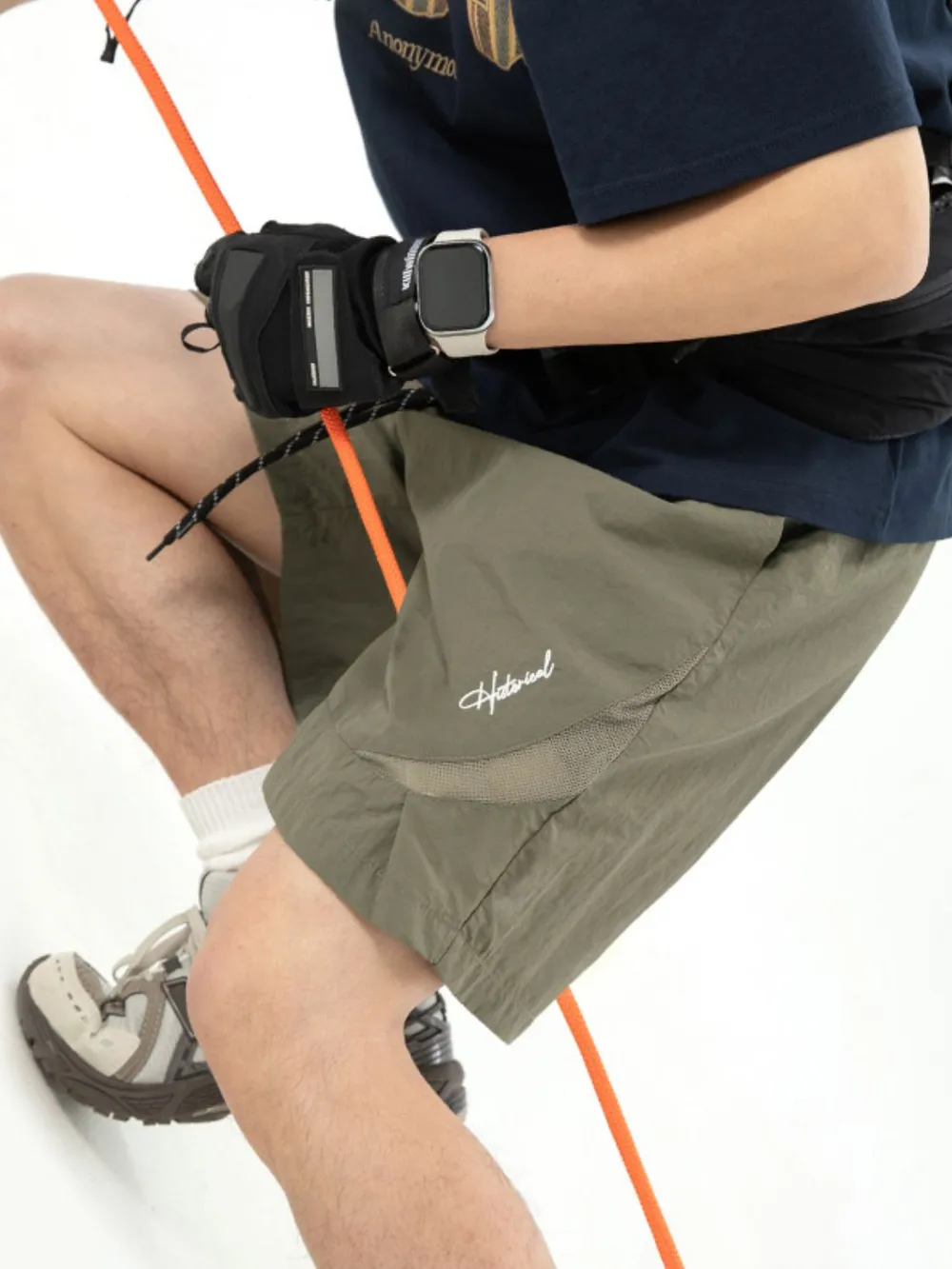 Men's Plus Size Drawstring Shorts with Pockets, image 2