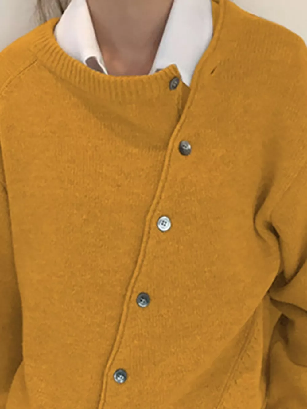 Asymmetric Button-Down Sweater, image 14