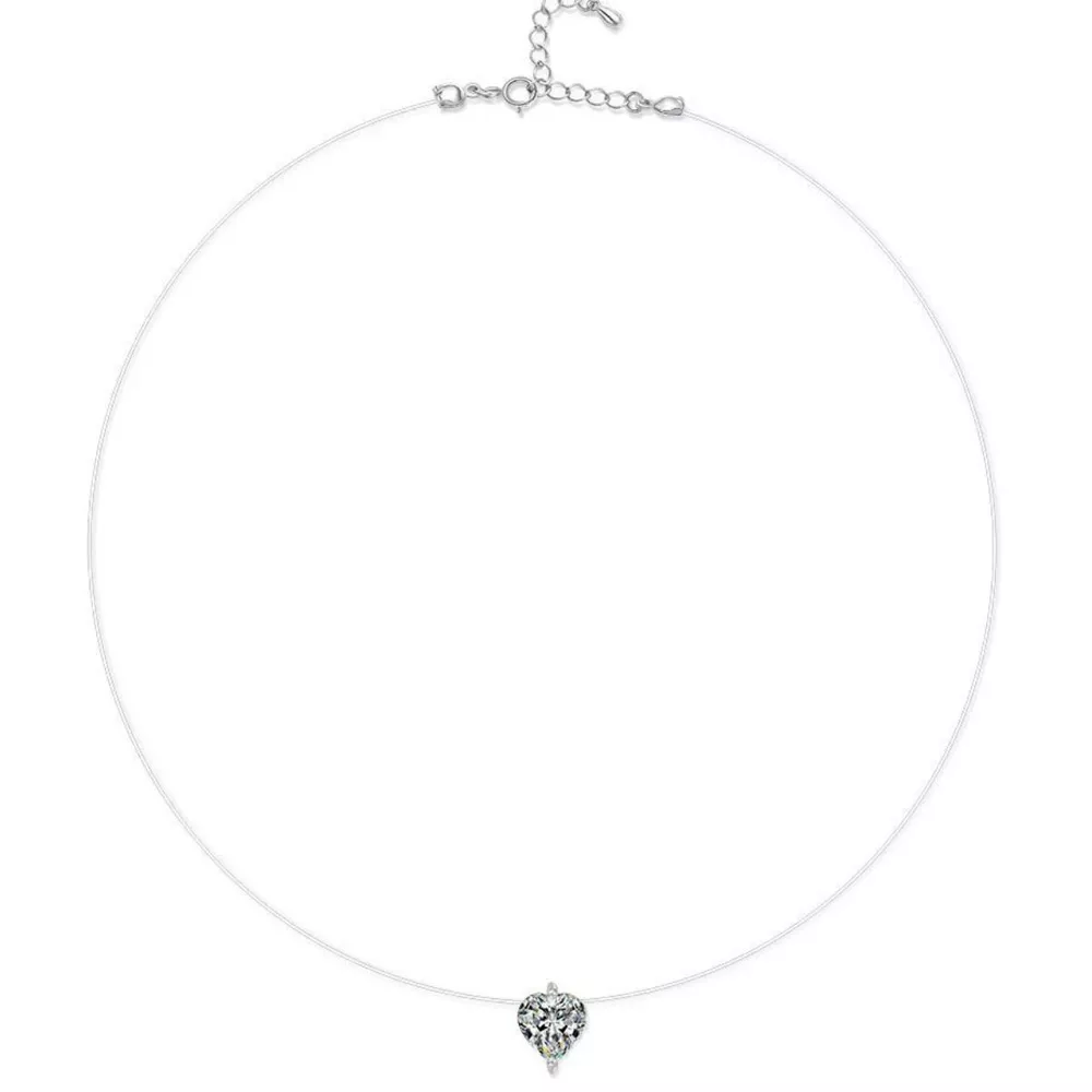 1 Carat Heart-Shaped Pendant Necklace, image 5