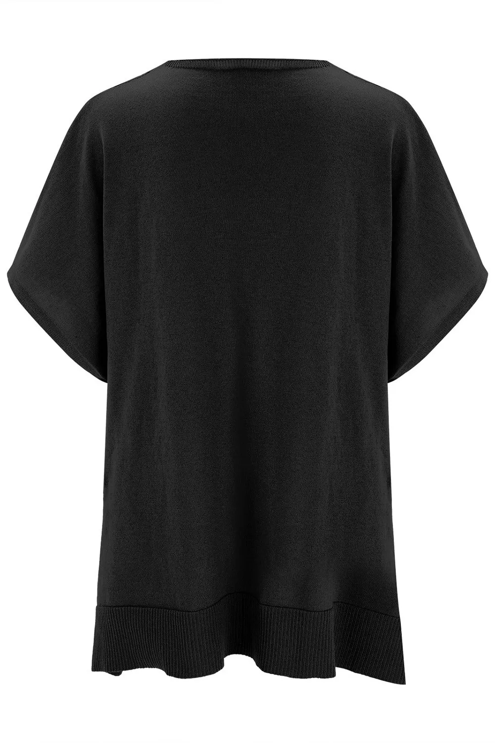 Slit V-Neck Half Sleeve Knit Top, image 27