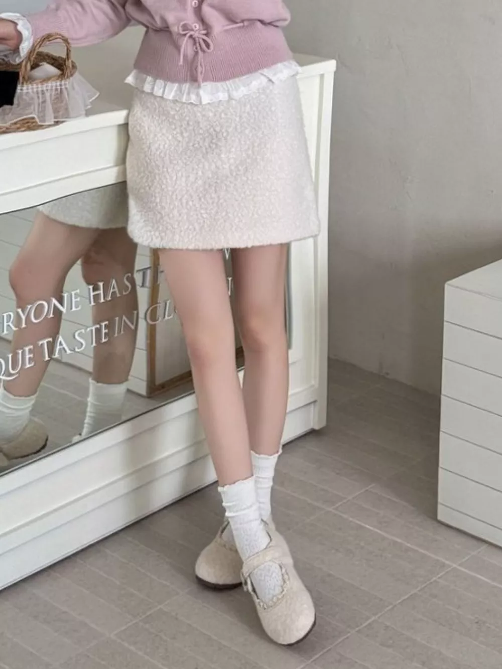 Vintage Hollow-Out Knit Mid-Calf Socks, image 7