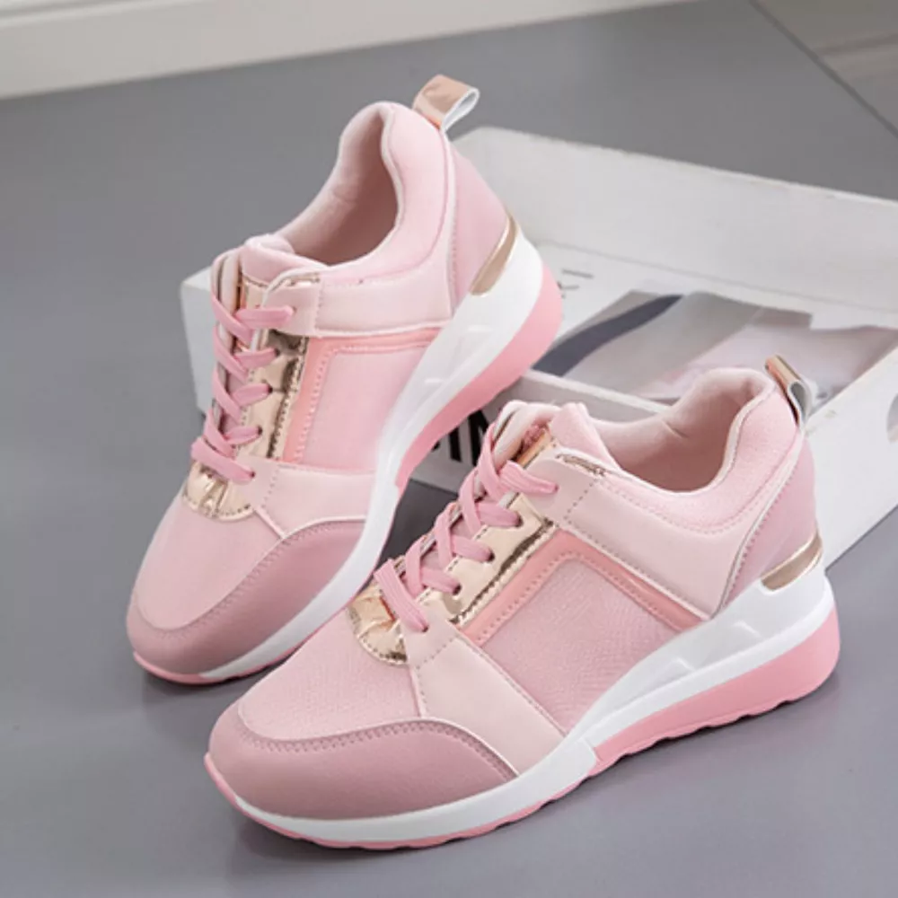 Lace Up Wedge Sneakers, image 12