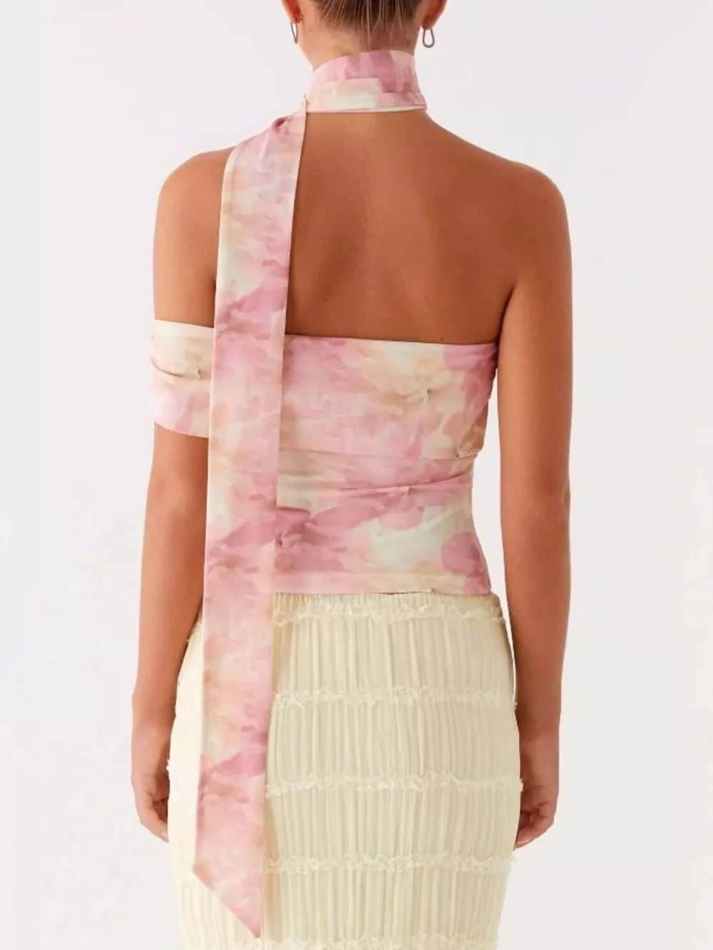 Floral Print Halter Neck Cami, image 4