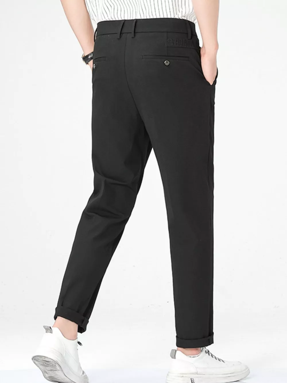 Men's Loose Fit Straight Leg Pants, image 4