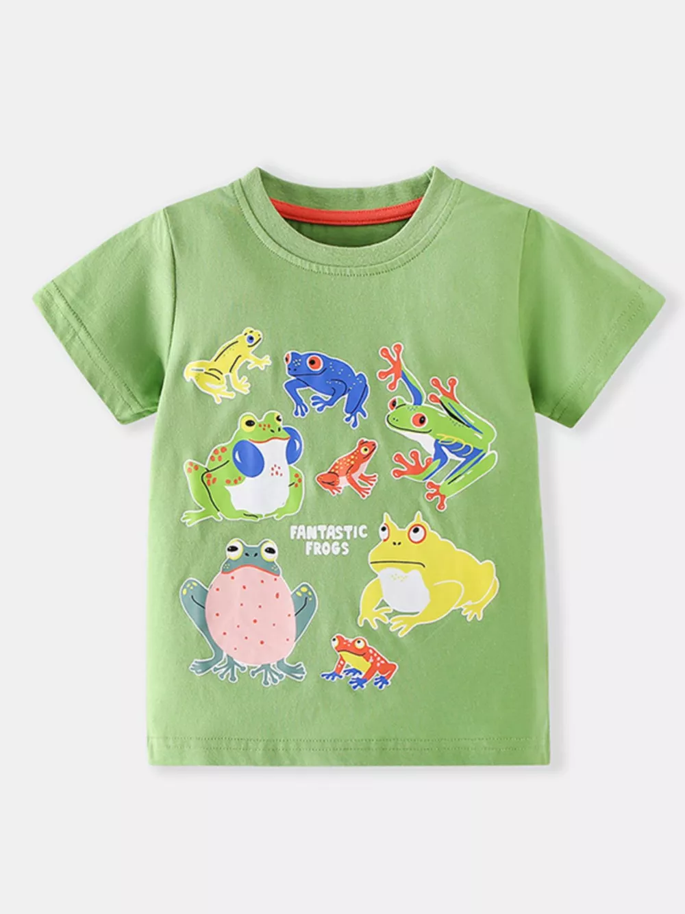 Children's Frogs Graphic Short Sleeve T-Shirt