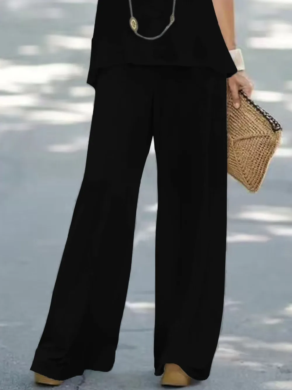 Halter Top and Wide Leg Pants Matching Set, image 6
