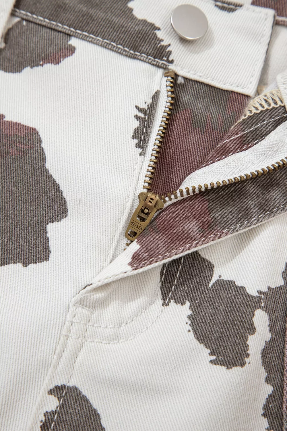 Cow Spots Printed Multi Pocketed Jeans, image 8
