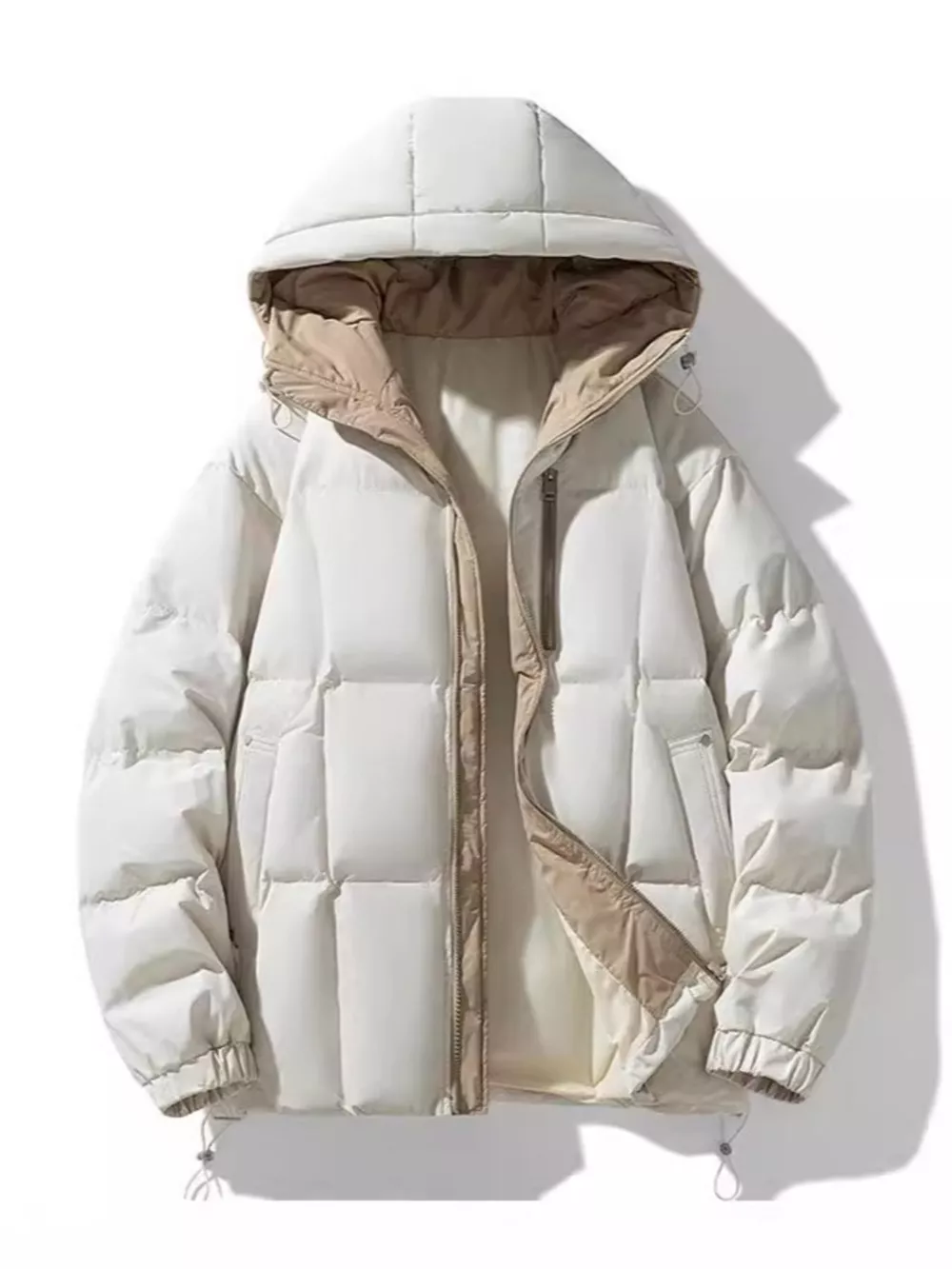 Men's Full Size Hooded Padded Winter Coat Plus Size, image 4