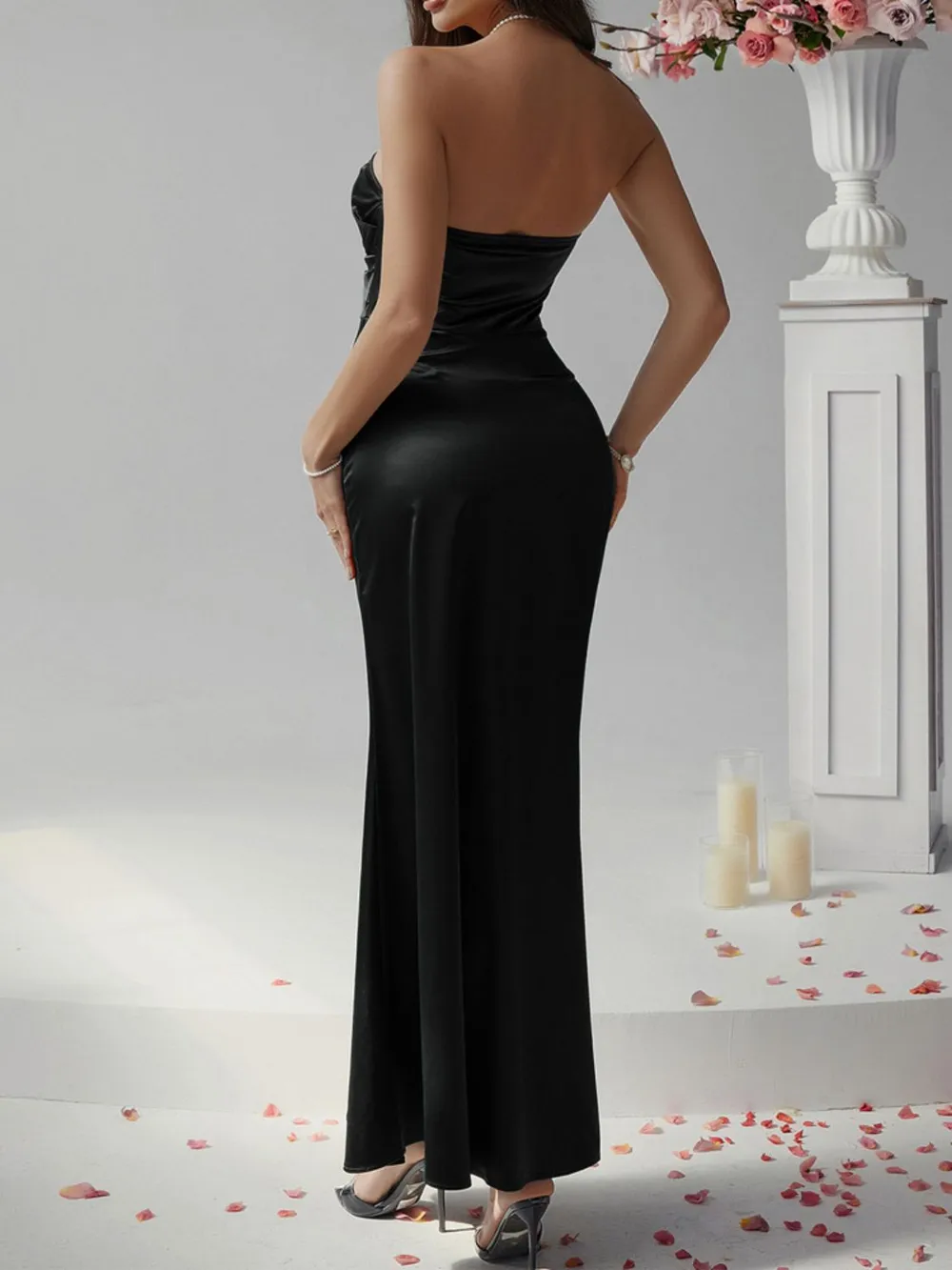 Ruched Tube Maxi Dress, image 19