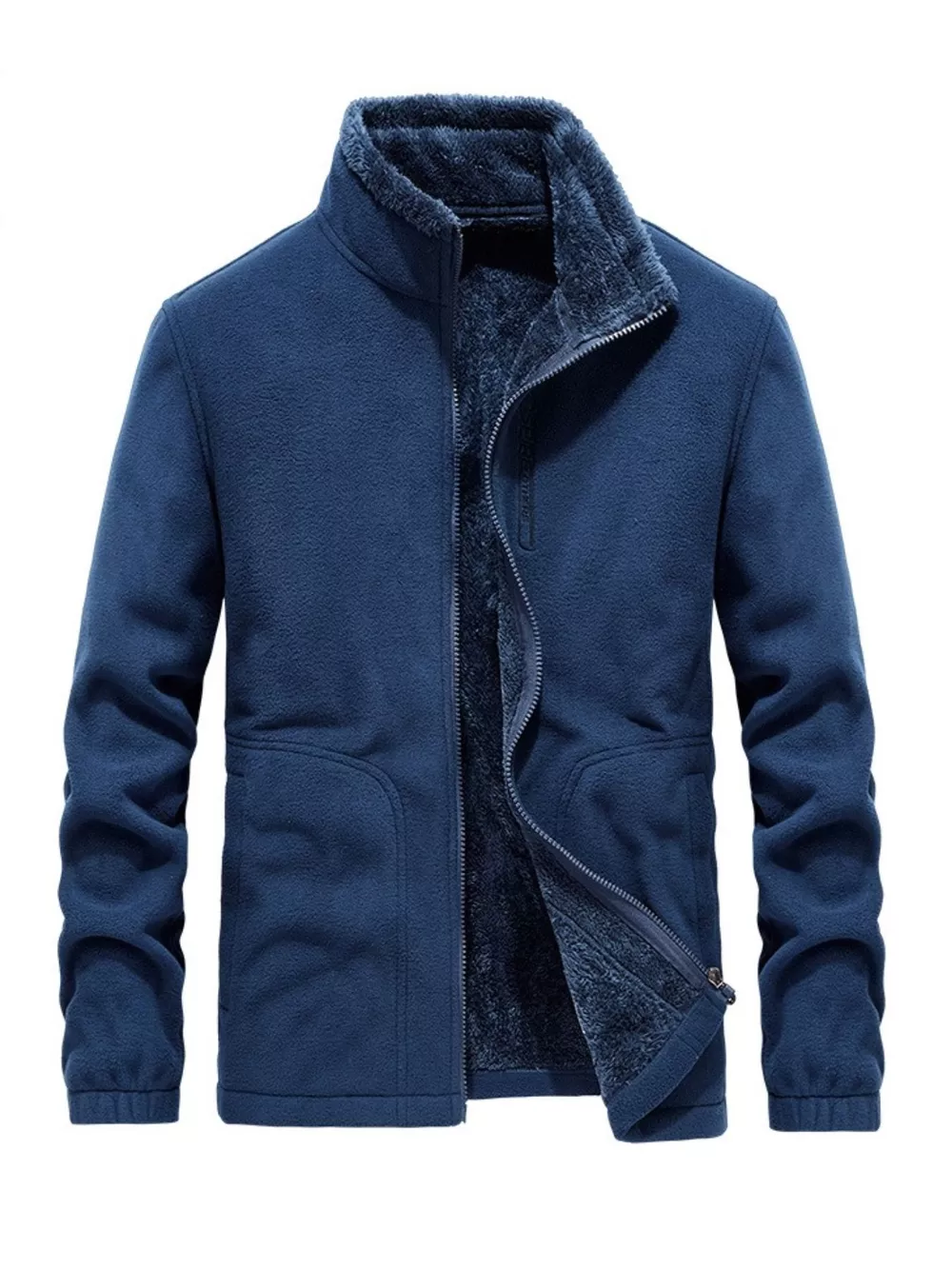 Men's Plus Size Fleece Lined Full Zip Outerwear, image 2