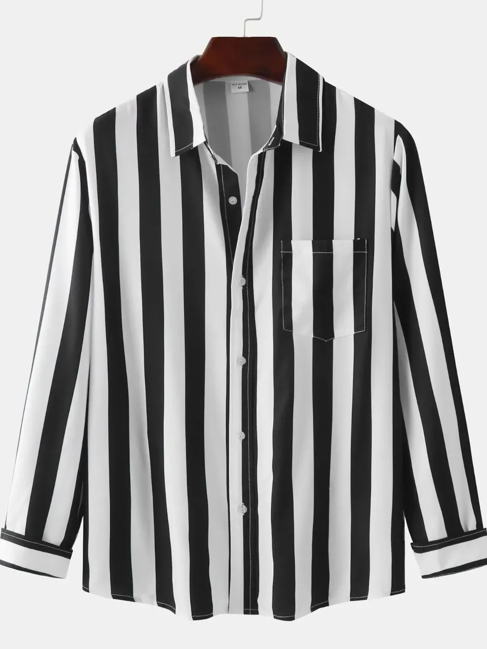 Men's Striped Button Down Shirt