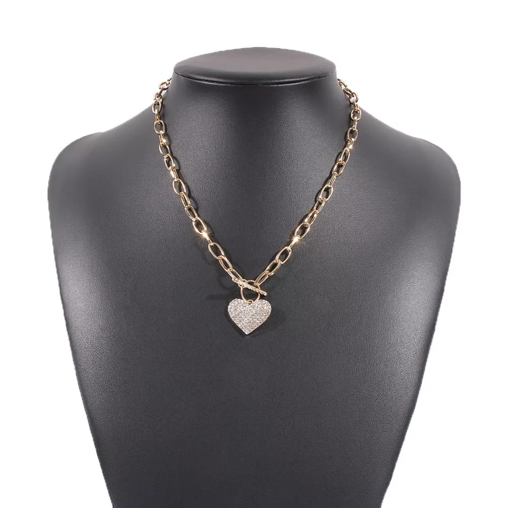 18K Gold-Plated Heart Pendant Necklace, image 4
