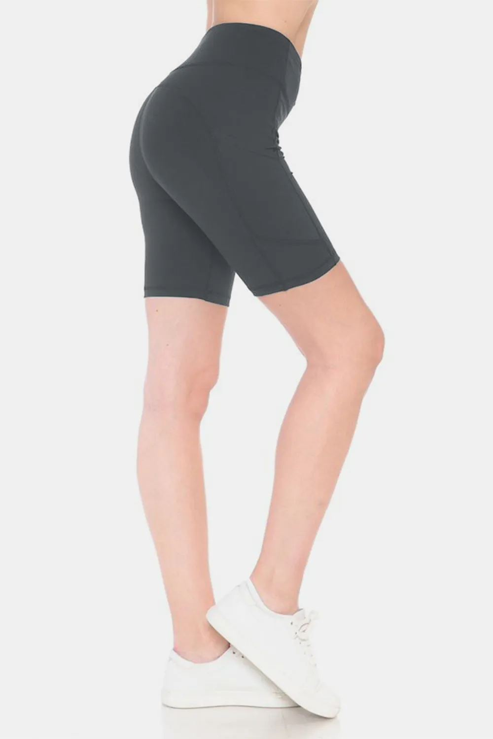 Full Size High Waist Active Shorts, image 3