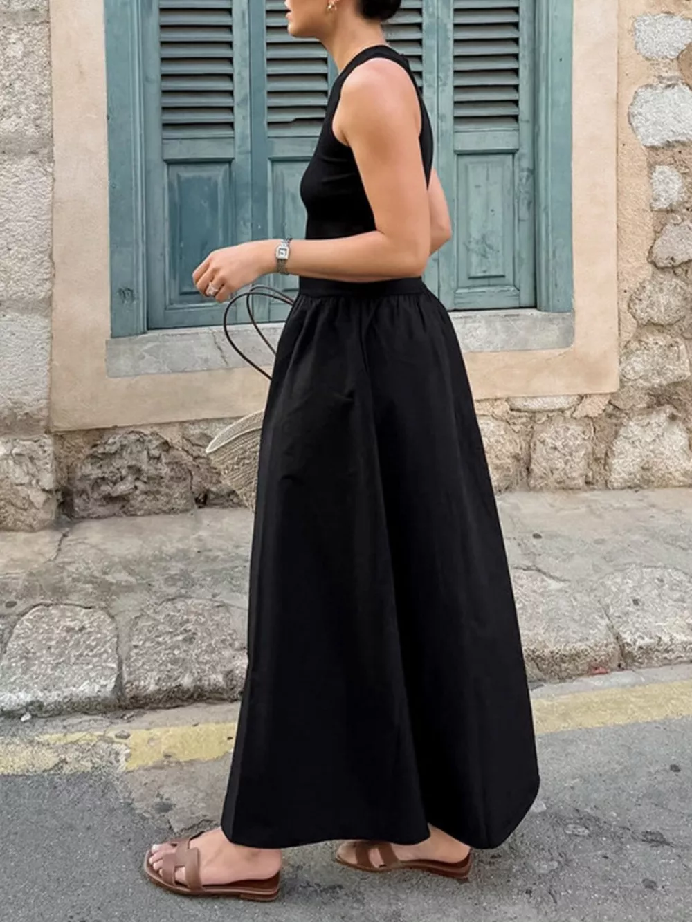 Round Neck Sleeveless Maxi Dress, image 10