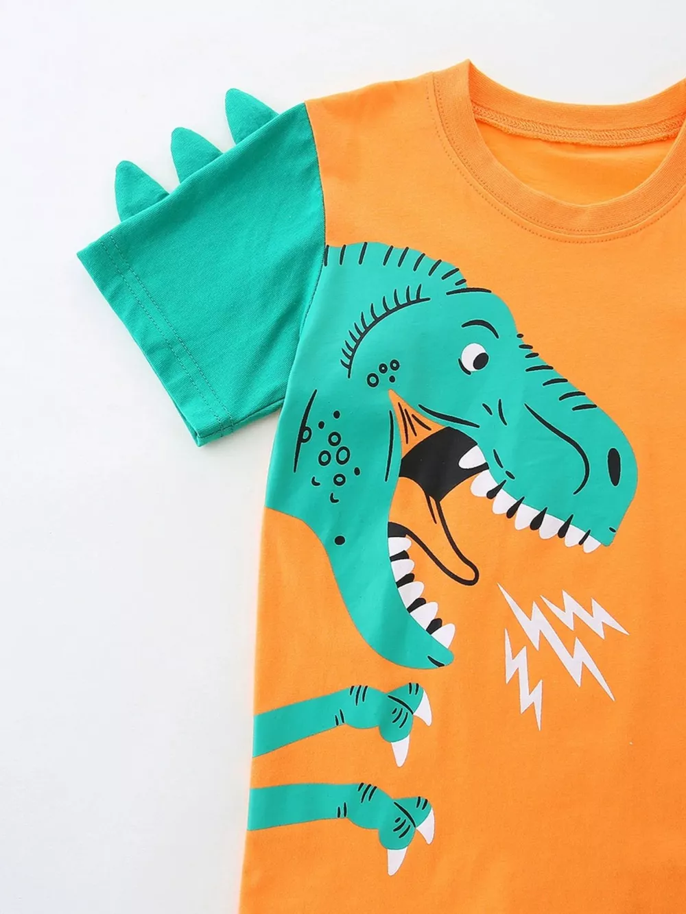 Children's Dinosaur Print Short Sleeve Tee & Shorts Set, image 3