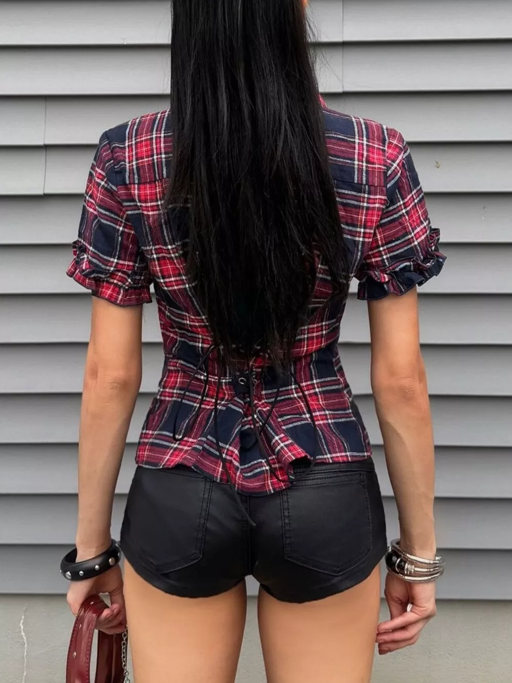 Plaid Zip-Up Shirt, image 5